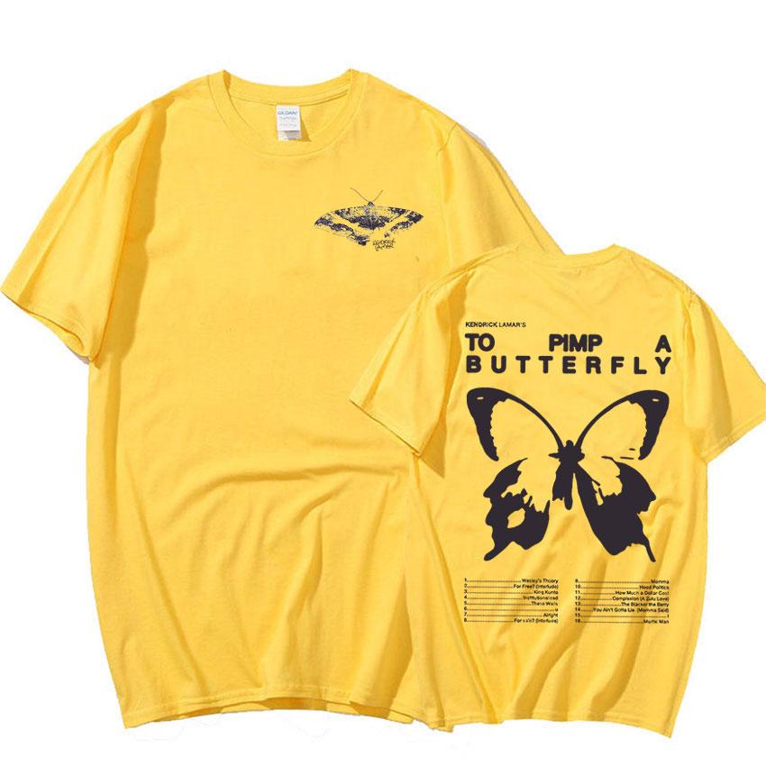 Kendrick Lamar To Pimp A Butterfly Koszulka Graficzna Męska Raper Hip Hop Trend Streetwear T-shirt Unisex Bawełniane Oversize'owe Koszulki