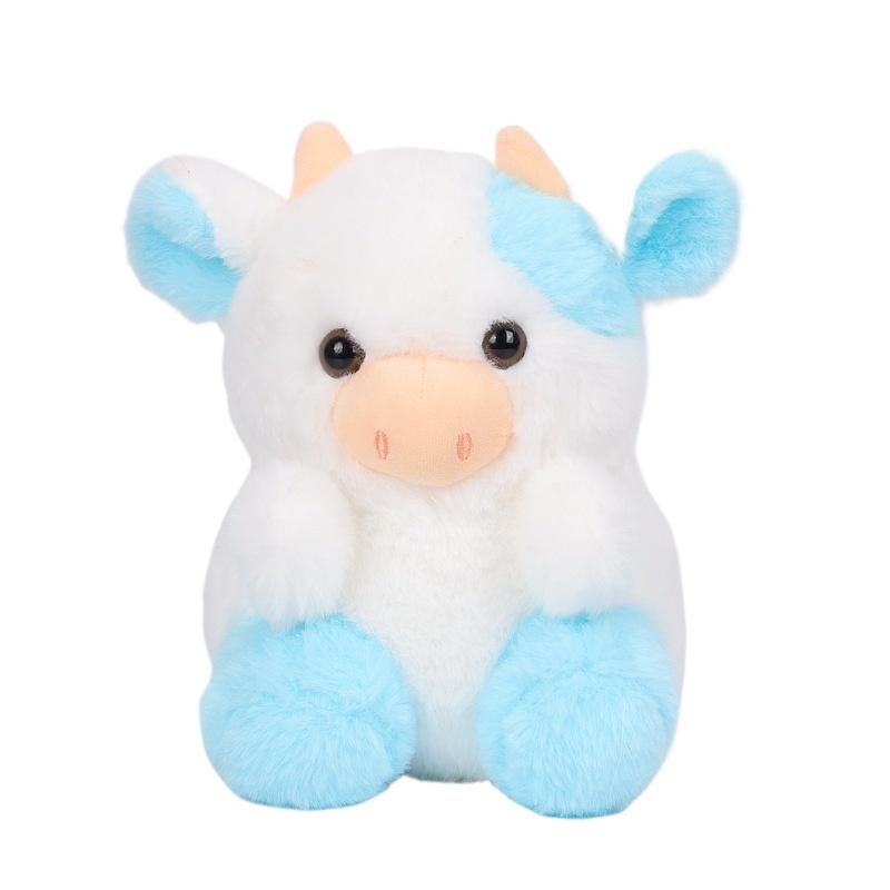

Плюшева дитяча іграшка Kawaii Strawberry Cow, м яка лялька, різнокольорова подушка, святковий подарунок, 20 см 20CM синій