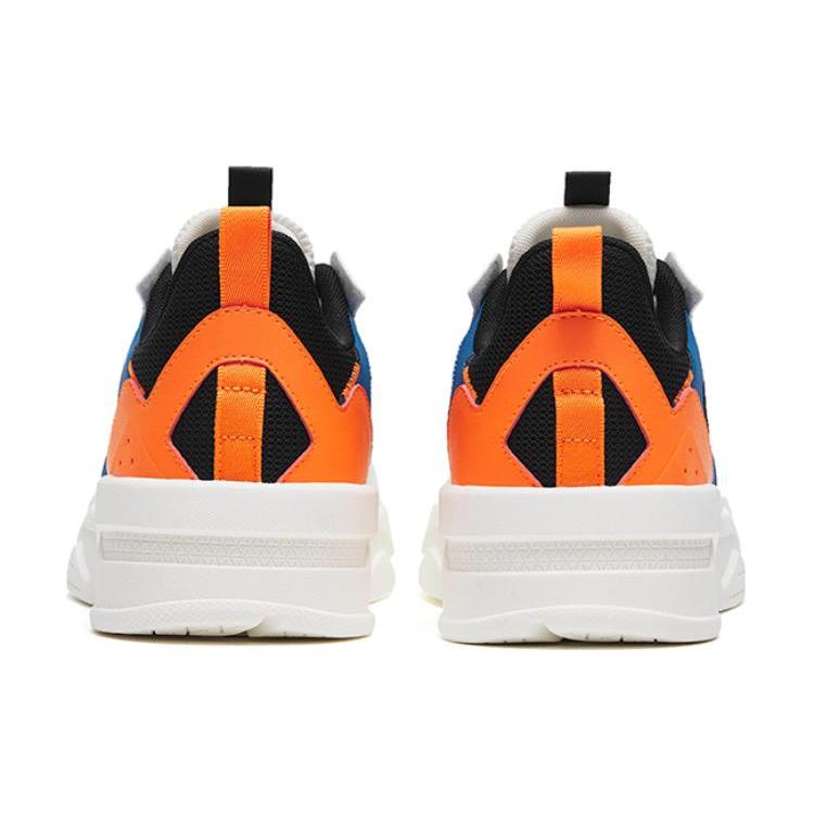 Anta G6 Soup Slip Resistant Abrasion Resistant Low Top Skateboard Shoes Men's Black White Orange 112318084-1