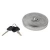 Fuel Tank Cap 88/110mm Chrome Universal Tank Cover Lockable With 2 Keys For Vans Tractor Truck Excavator