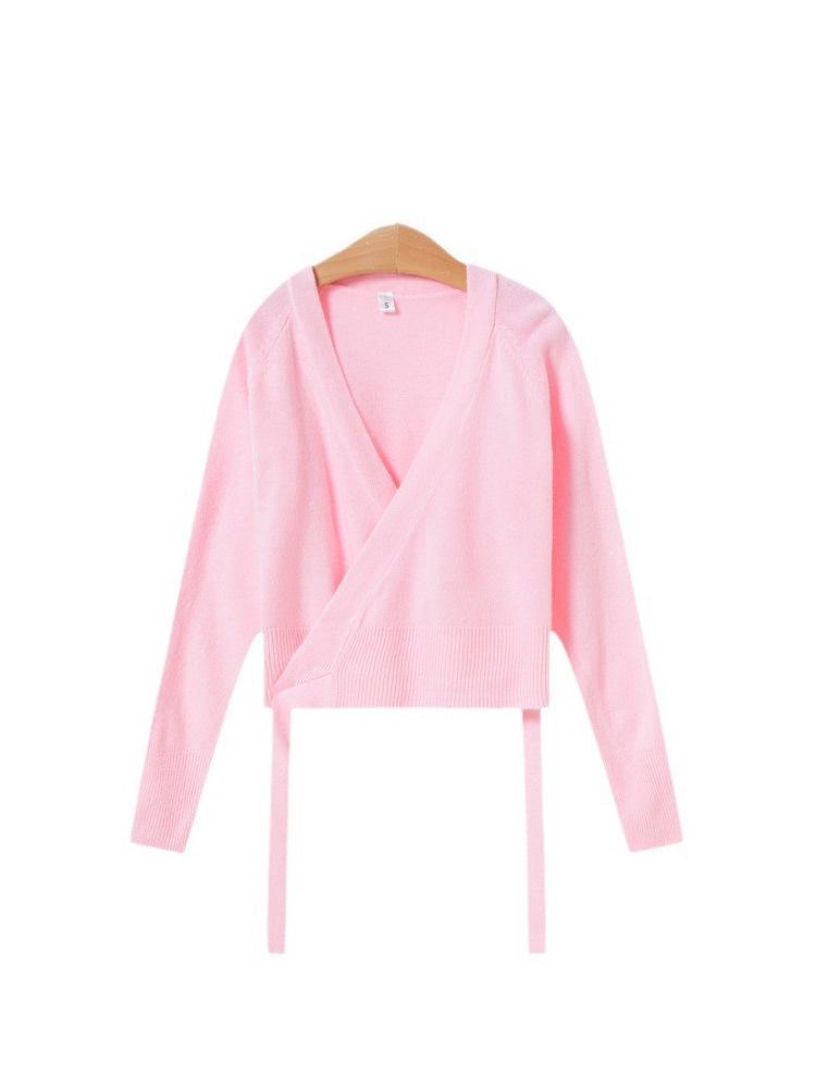 Girls' Long Sleeve Dance Cardigan Shawl - Ballet Practice Sweater for Autumn/Winter