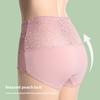 Sexy Lace High-waisted Panties for Women Graphene Crotch Antibacterial Tummy Control Waistband Butt-lifting Shorts Women's Triangle Panties