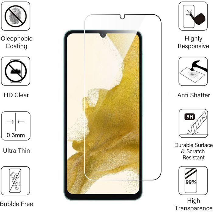 Film de protection en verre trempé - BOOLING - Samsung Galaxy A17 - 4 pièces - Résistant aux rayures - Antichoc