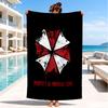 Resident Umbrella Beach Towel, Super Soft Microfiber, Perfect Gift for Her/Him, Birthday, for Pool, Beach, Travel, Decor Beach Party