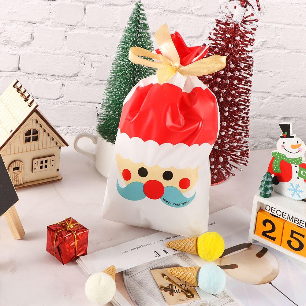 Pastry Tool Handmade Soap Cookies Santa Claus Gift Bags Christmas Decor Candy Package Drawstring