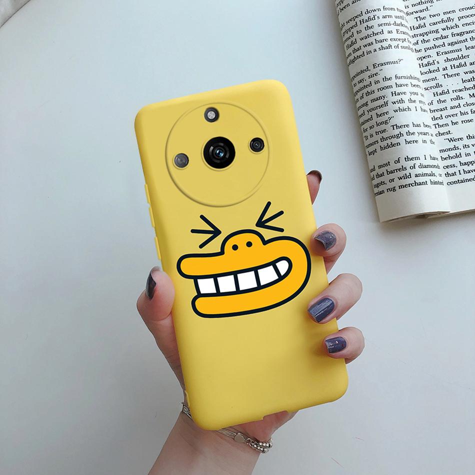 For Realme 11 Pro Plus Case Flower Girl Heart Cute Phone Case Back Cover For Realme 11 11Pro+ 5G Silicone Protection Bumper Capa