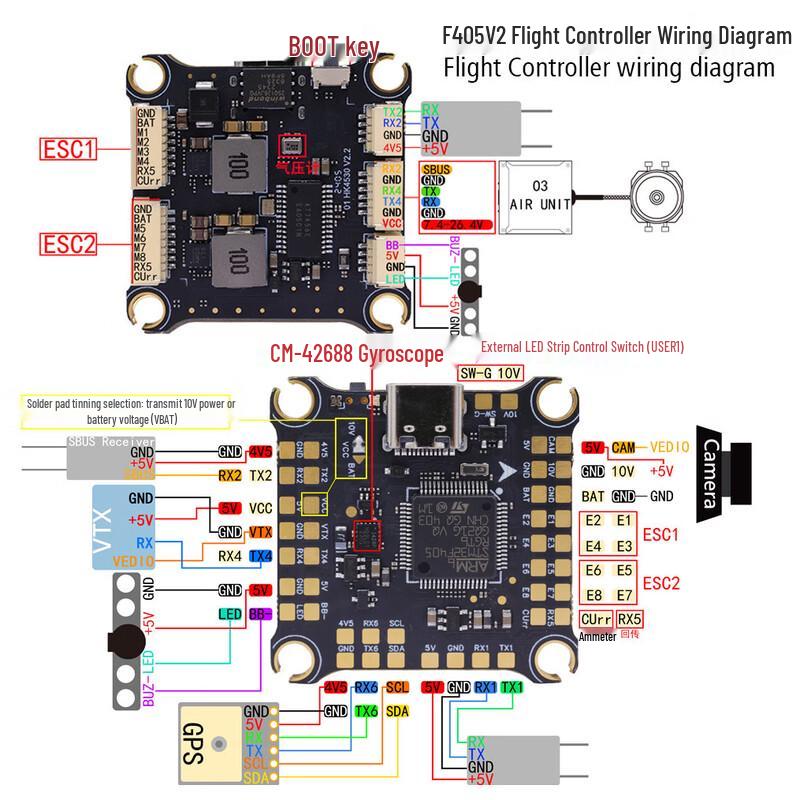 Jiangming Aviation FPV Drone 2-8S 4-in-1 ESC Flight Stack