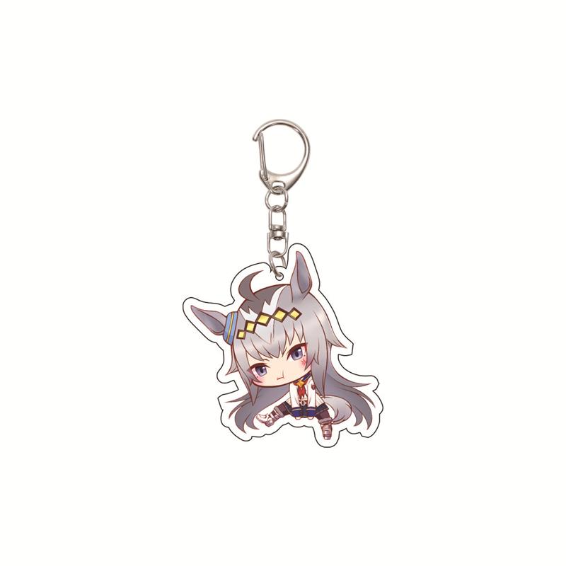 6CM Cute Anime Pretty Derby Shuttle Mejiro Mcqueen Symboli Rudolf Kawaii Acrylic Keychain Game Jewelry Cosplay Props