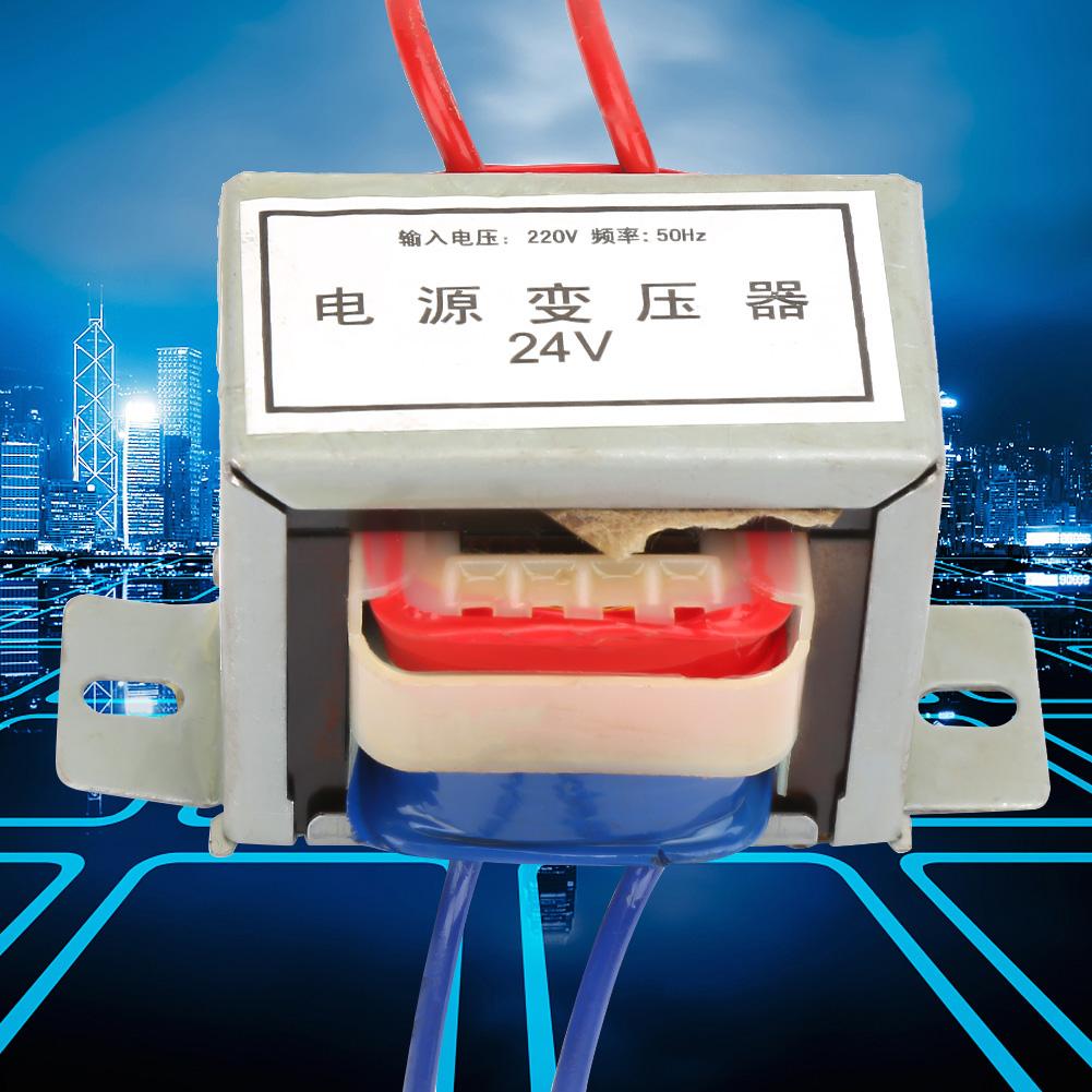 220V-24V 12W 50Hz Low Frequency Isolation Single Power Transformer EI Type 