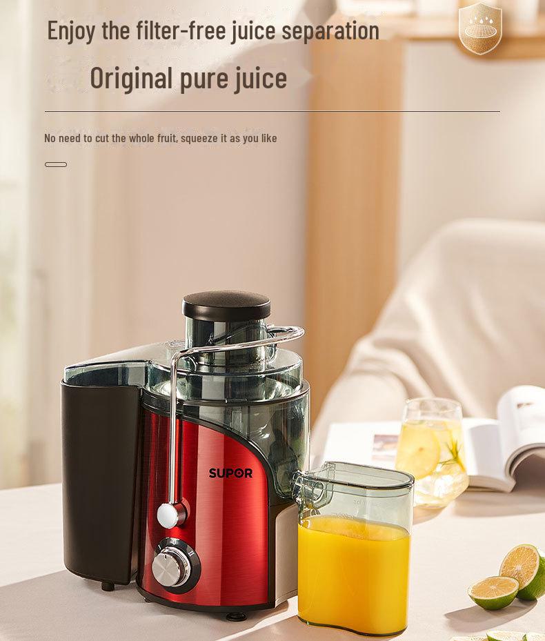 Supor TJE06A-400 Automatic Multifunction Juicer: Large-Caliber, Juice-Residue Separator & Mixer.