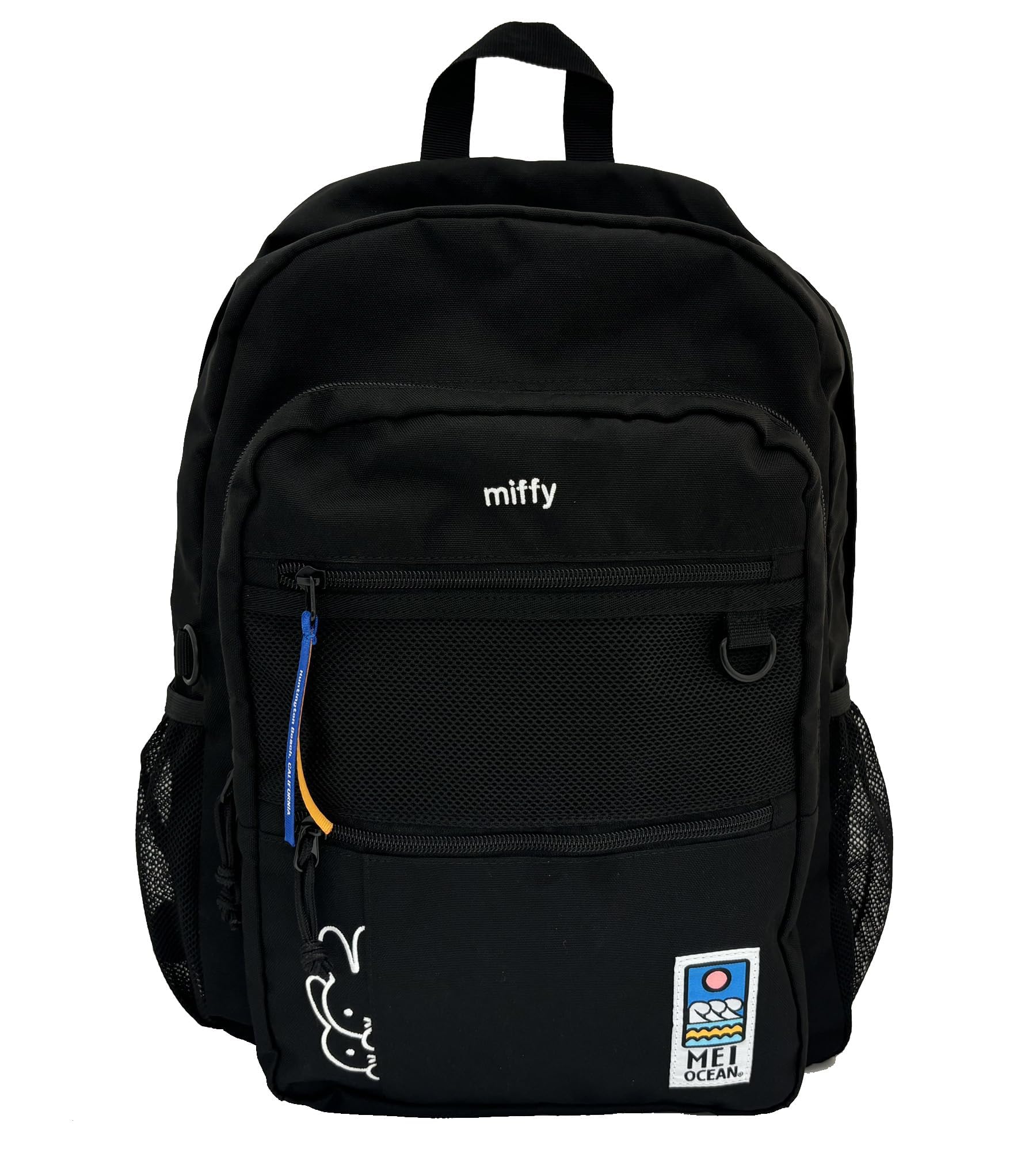 

MEI OCEAN Рюкзак Miffy для чоловіків і жінок, великий формат A4 для поїздок на роботу та 62044, місткість, розмір, легкий, шкільний, (62074) чорний