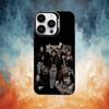Custodia per Telefono I-Iron M-Rock M-Maiden Colore Guscio Argentato Per IPhone 17 16 15 14 13 12 11 Pro Max Plus