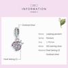 WOSTU 925 Sterling Silver Cute Cat Animal Charms Pendant for Original 3mm Bracelets & Necklaces