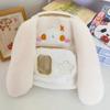 Drooping Cute Ear Rabbit Plush Backpack With Star Embroidery Suitable Daily For