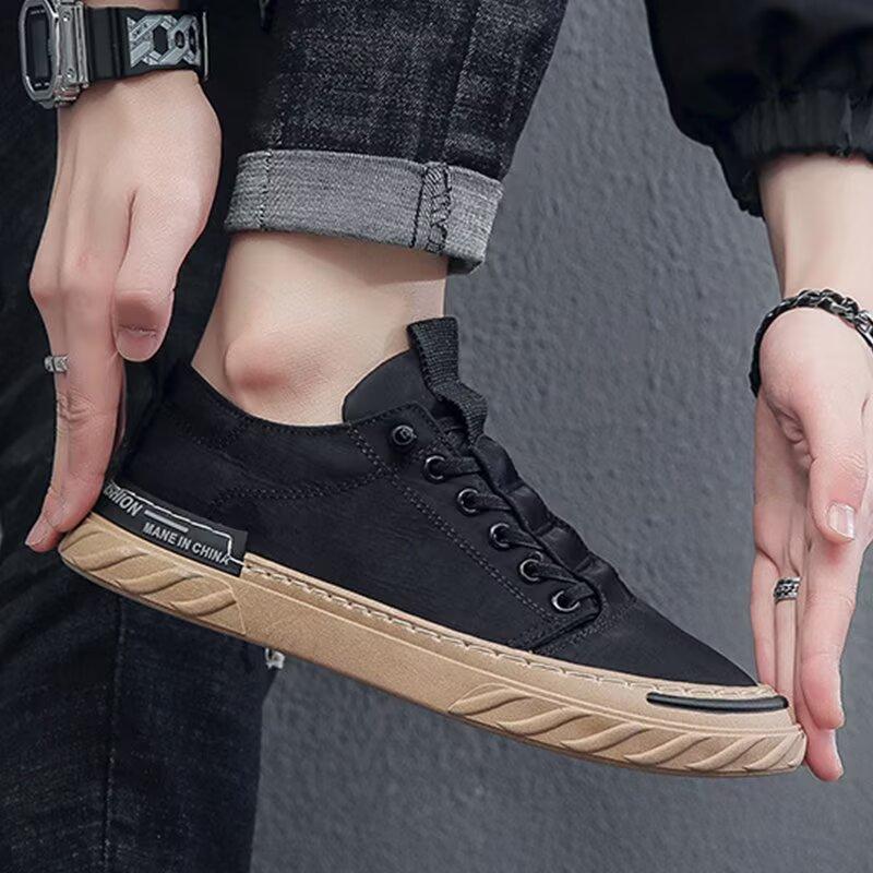 Neformální pánská pracovní obuv, boty odolné proti nečistotám a vodě, retro pánské boty, protiskluzová sportovní obuv na prkno