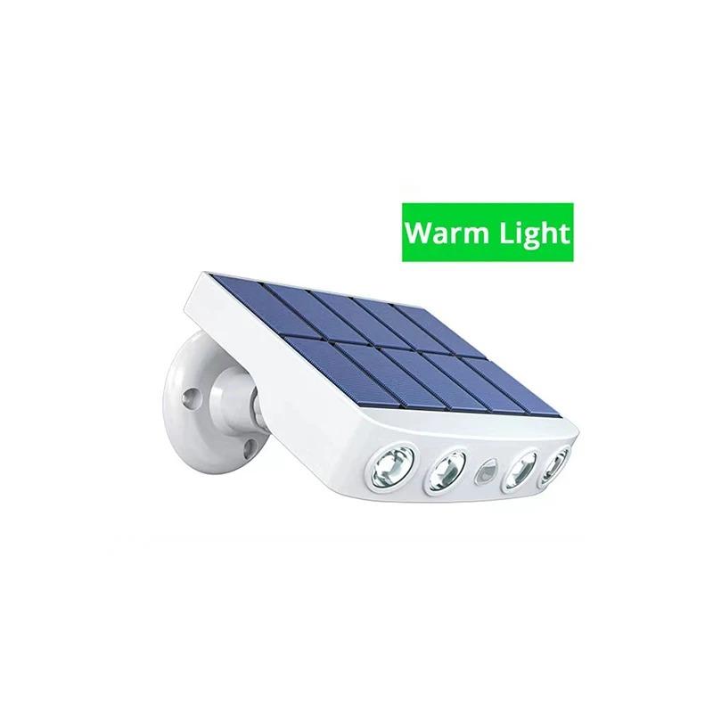 

Прожектор с датчиком движения на солнечной батарее, прочный и подходящий для наружного использования, для садов, балконов и дворов White Shell - Warm Light