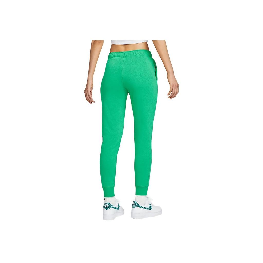 Nike Solid Color Outdoor Casual Elastic Drawstring Jogger Pants Women Bottoms Green DQ5192-324