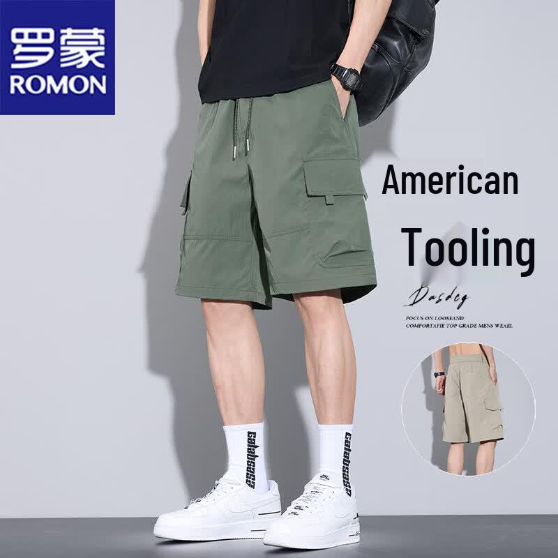 ROMON Men s Summer Quick-Dry Cooling Cargo Shorts 4XL
