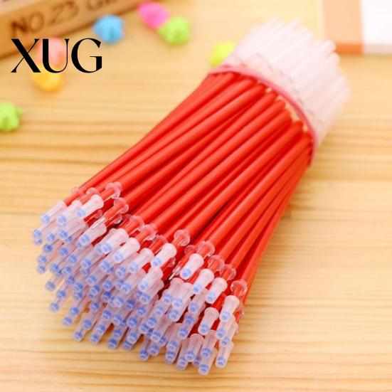 Blue Pen 20Pcs Gel Refills Wear-resistant Super-smooth Plastic Ink 0.5mm Needle Tubing Penpoint for Office Ballpoint