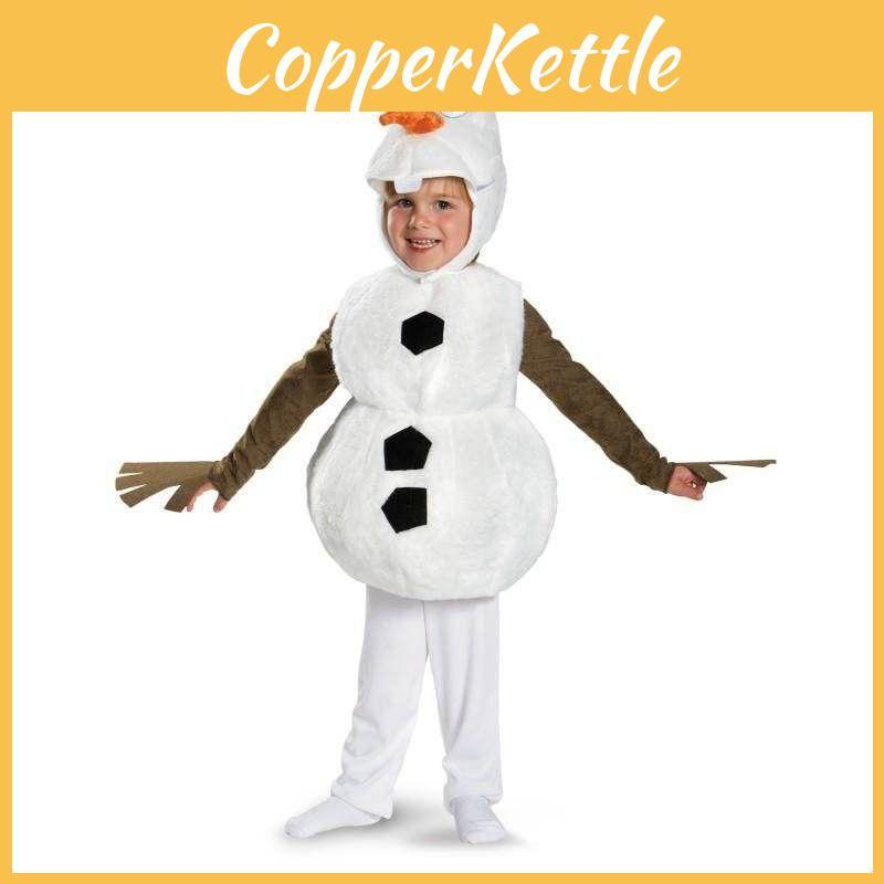 Bezauberndes Frozen Schneemann Olaf Cosplay Kostüm für Kinder Halloween Verkleidung