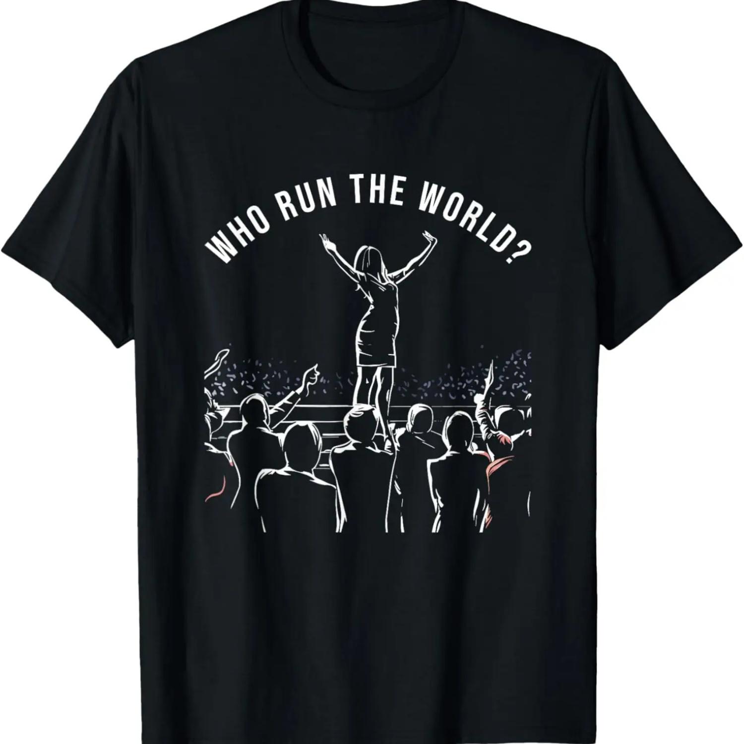 Who Run The World Girls - Retro Women Power Strong Feminist T-Shirt S чёрный