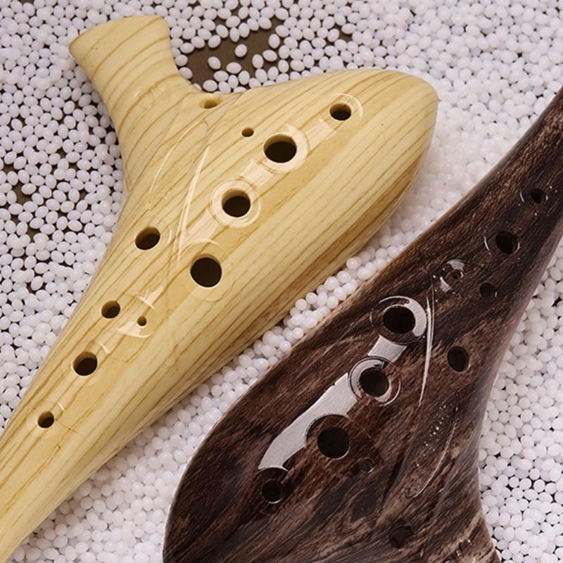12 Hole Ceramic Ocarina Musical Device Smooth Surfaces Texture Balanced Tone Output for Aspiring Musicians and Collectors