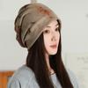 Large Cashmere Twist Hat Women's Autumn and Winter Changeable Scarf Warm Windproof Thickened Neck Cover