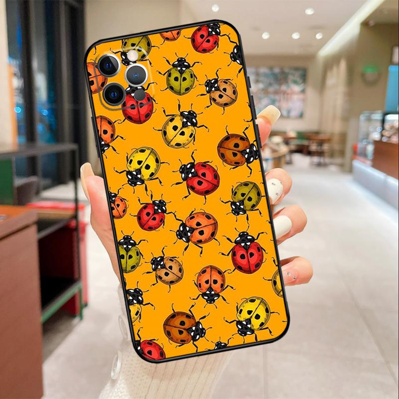 Ladybug Beetle Phone Case For iPhone 17 Air 16 14 13 11 15 Pro Max mini 15 16 Plus 16e Protective Cover