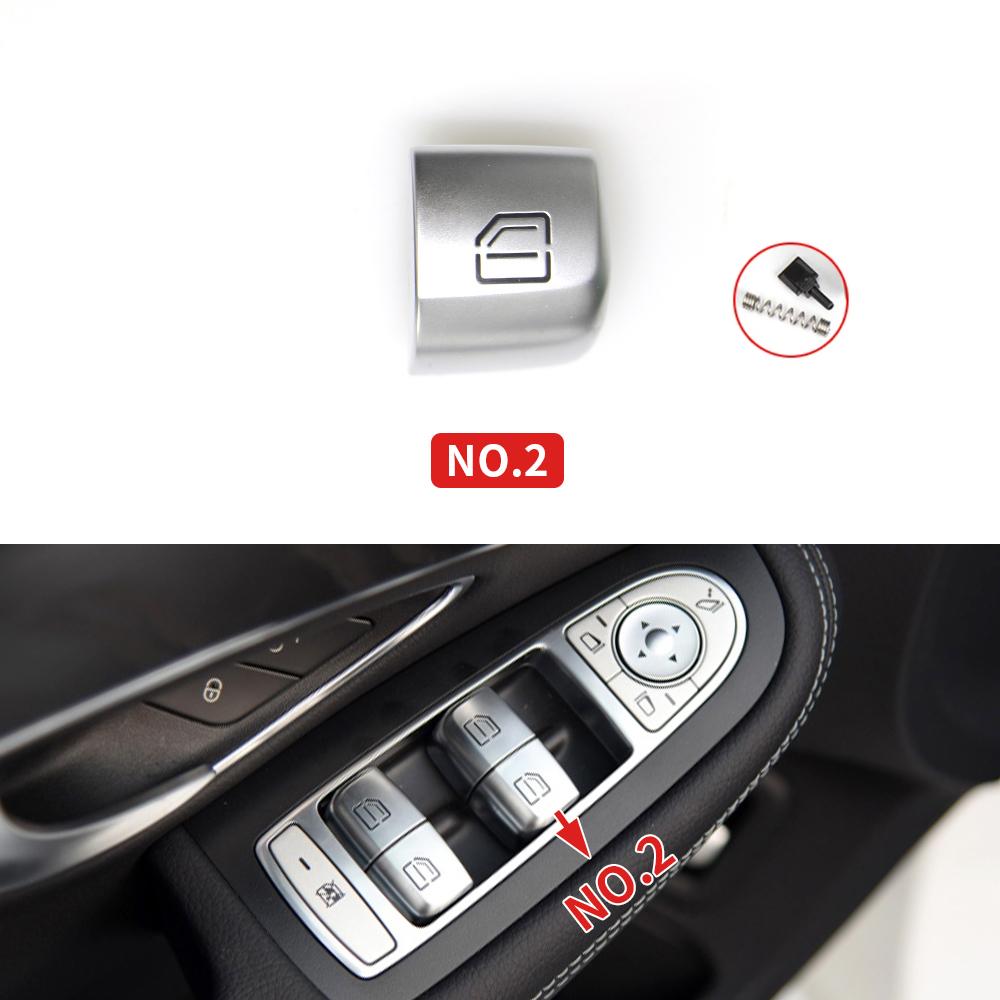Car Window Switch Button Cover Vehicle Door Glass Control Switch Key Cap For Mercedes Benz W213 W238 W257 E CLS Class