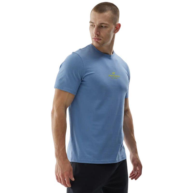 4F Men's Cotton T-Shirt M2961 Blue, Size S