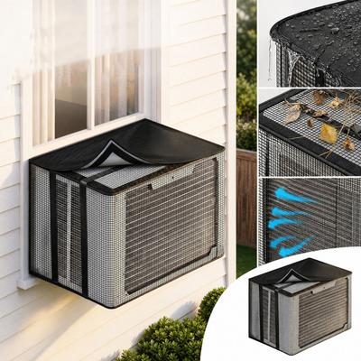 Buiten Airconditionerhoes voor Wandmontage, Waterdichte Beschermhoes voor Buitenunit