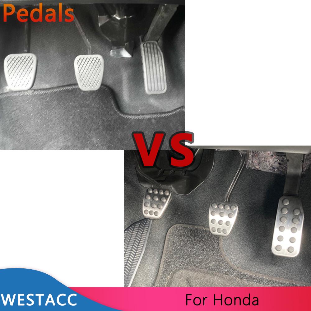 Auto Pedale Gaspedal Bremse Kupplung Pedal Abdeckung für Honda Fit Jazz 2011 - Stadt 2013- Vezel HRV 2015-