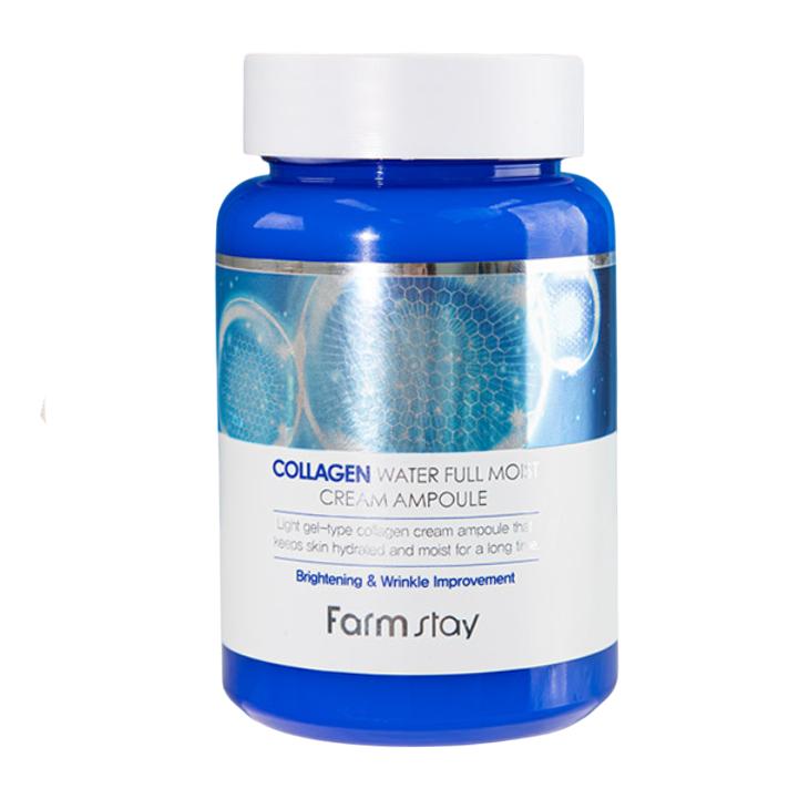 Farm Stay Collagen Water Full Moist Cream Ampoule – Dual-Action Hydration & Firming Care, Korean