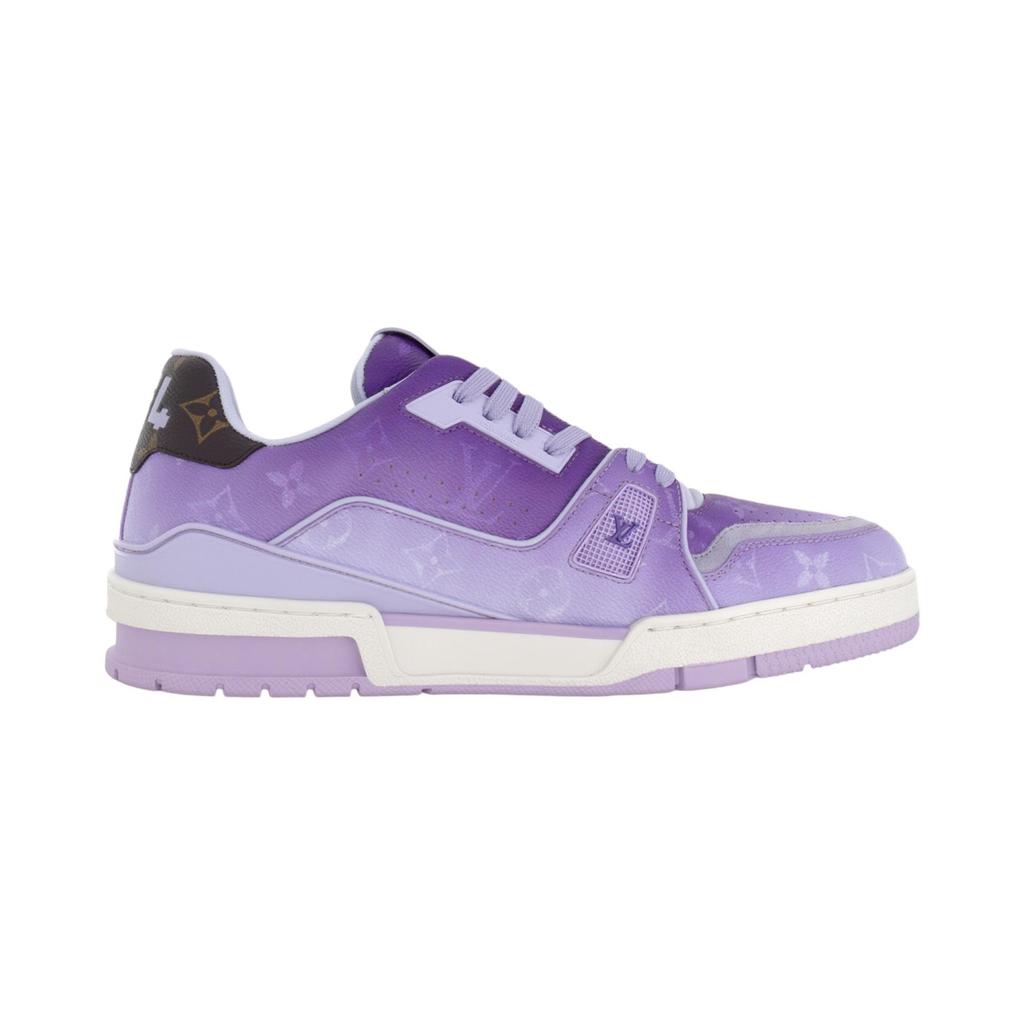 Louis Vuitton Trainer Cow Leather Low Top Skateboard Shoes Unisex Purple 1AJV97