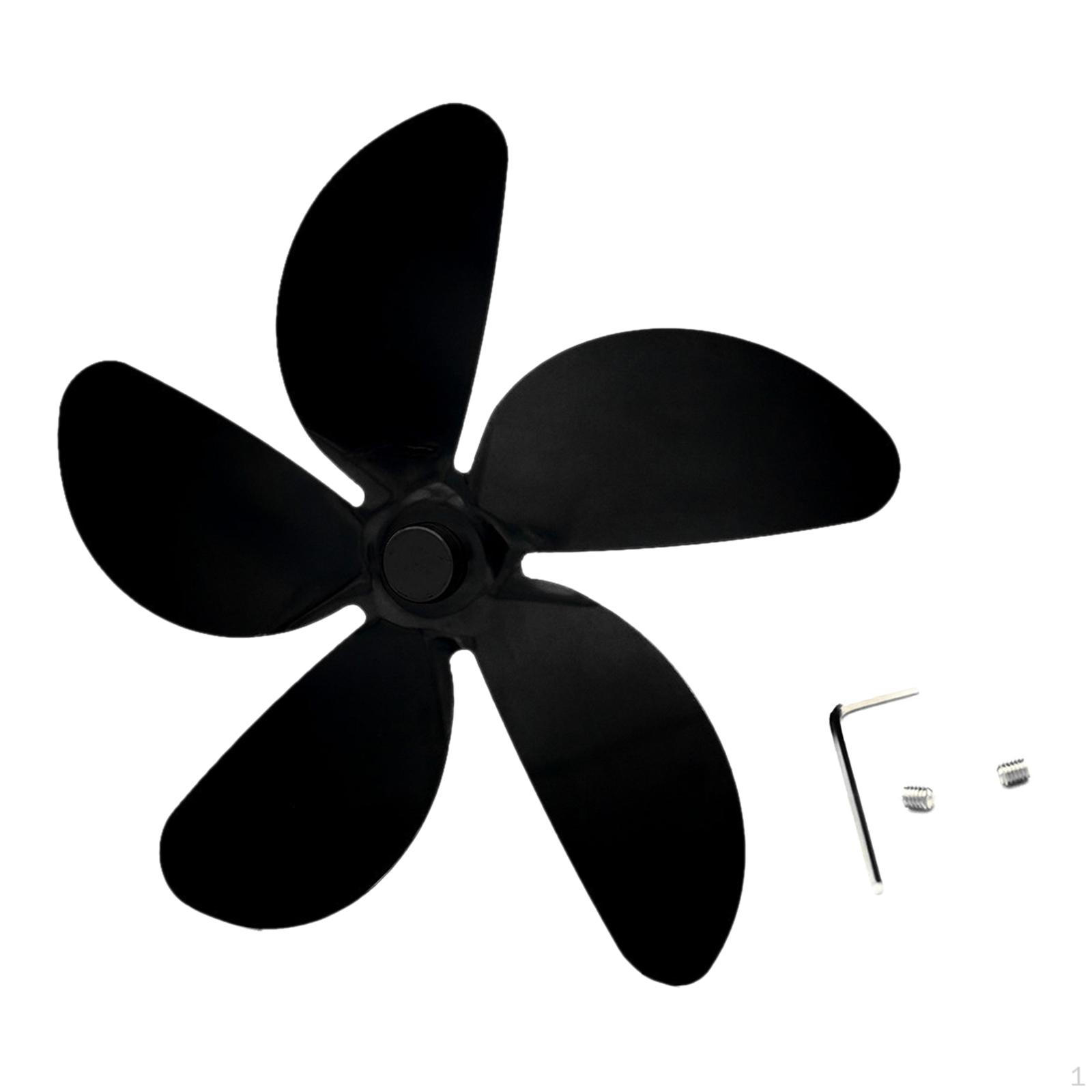 

18cm Stove Fan Parts, Heat Powered, Quiet Efficient Winter Log Burner Saving Repair