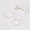 50pcs Ear Clips Earrings Gold Silver Plated Iron Blank Setting Base Fit 10mm Glass Cabochons DIY Jewelry Making Components