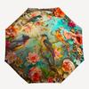 1pc Floral Birds Fashionable Automatic Opening/Closing Folding Umbrella with 8 Bones, Windproof Portable, Daily Use27