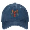 Mardi Gras Crawfish And Beads Washed Baseball Cap Fashion Hip Hop Dad Hats Spring Women Unisex Outdoor Sport Designer Baseball Caps