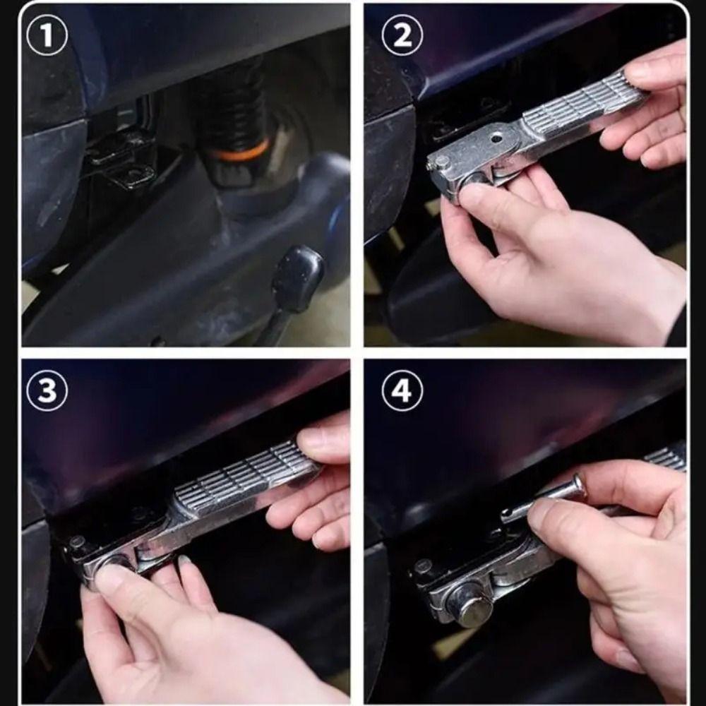 Aluminum Zinc Zinc Alloy Electric Bicycle Pedals Non Slip E Bike Foot Rests  Replacement Parts