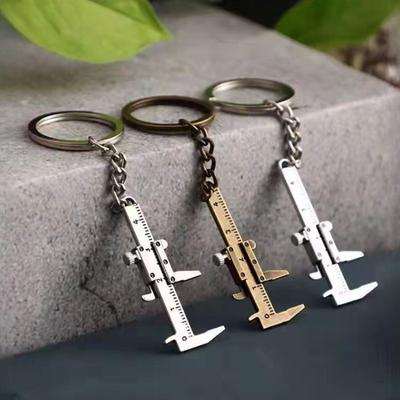 1 Nový Módní Mini Posuvné Měřidlo na Klíče od Auta Přenosný 0-40mm Klíčenka Měřicí Nástroj Kroužek na Klíče od Auta Posuvné Měřidlo