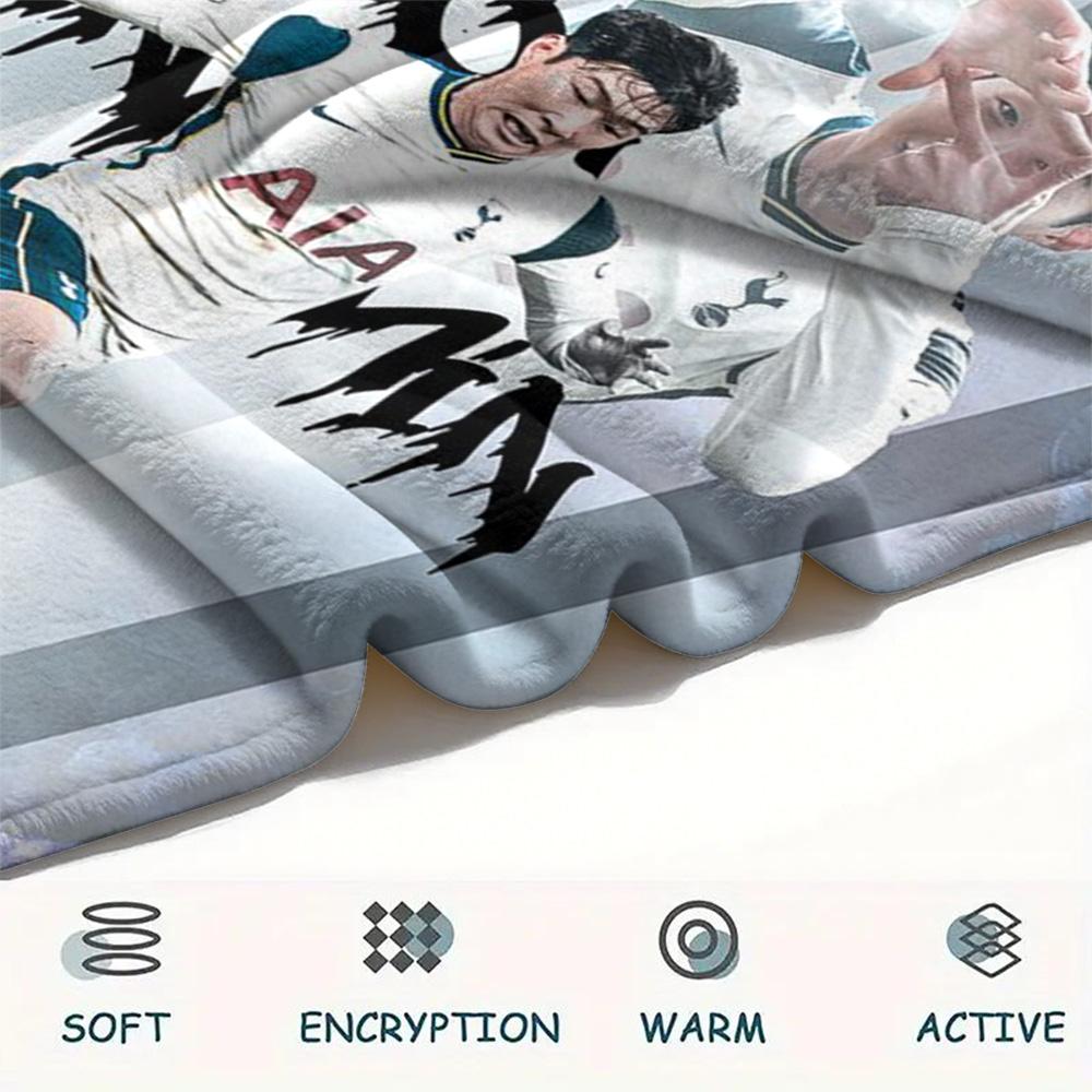 Tottenham Team Print FlAannel Blanket, High Quality Comfortable for All Seasons, Home Decor, Warmth and Comfort