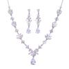 Emmaya Fashion Statement Wedding Party Classical Waterdrop Shape Delicate Jewelry Set for Women&Girls Fascinating  Fancy Gift