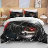 Neues Japan Tokyo Ghoul Bettwäscheset Kaneki Ken Anime Bettwäscheset Schwarz Weiß Bettbezugset Junge Heimtextil 3D Steppdecke Bettwäsche