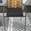 Garden Chairs Outdoor Chairs Patio Chairs, Weather-Resistant, Modern Design, 57 x 58 x 87cm, Brown+Black+Gray