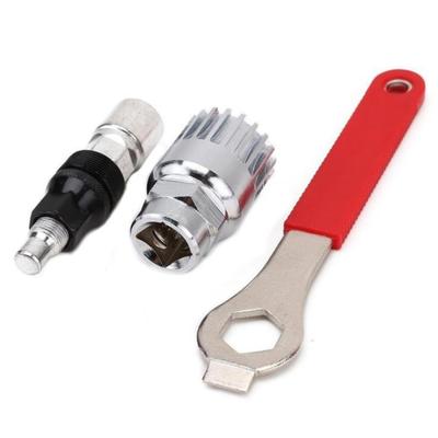 1set Mountain Bike Repair Tools Bottom Bracket Puller and Removal Tool Set with Wrench Bicycle Maintenance Tools