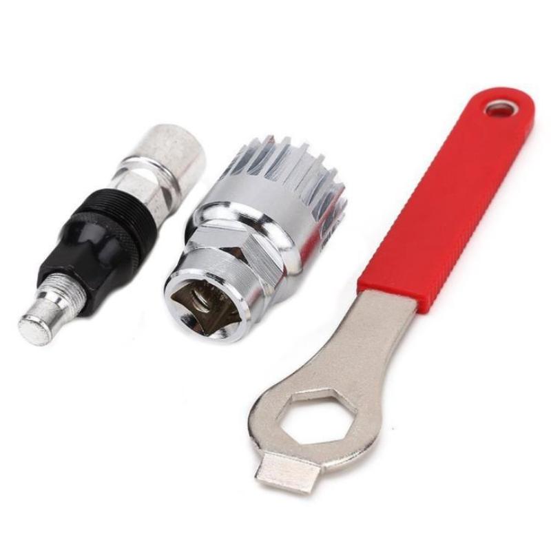 

1set Mountain Bike Repair Tools Bottom Bracket Puller and Removal Tool Set with Wrench Bicycle Maintenance Tools