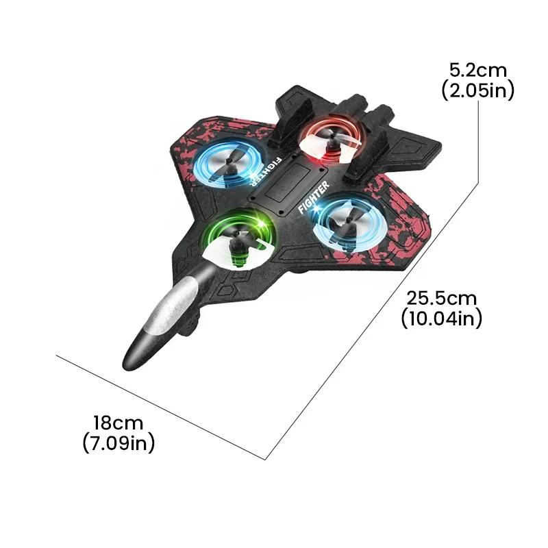 Rc Airplanes Plane Kit 2.4G Remote Control Aircraft Fighter Foam Glider Helicopter 360 Flip Radio Control Airplane Model Toys