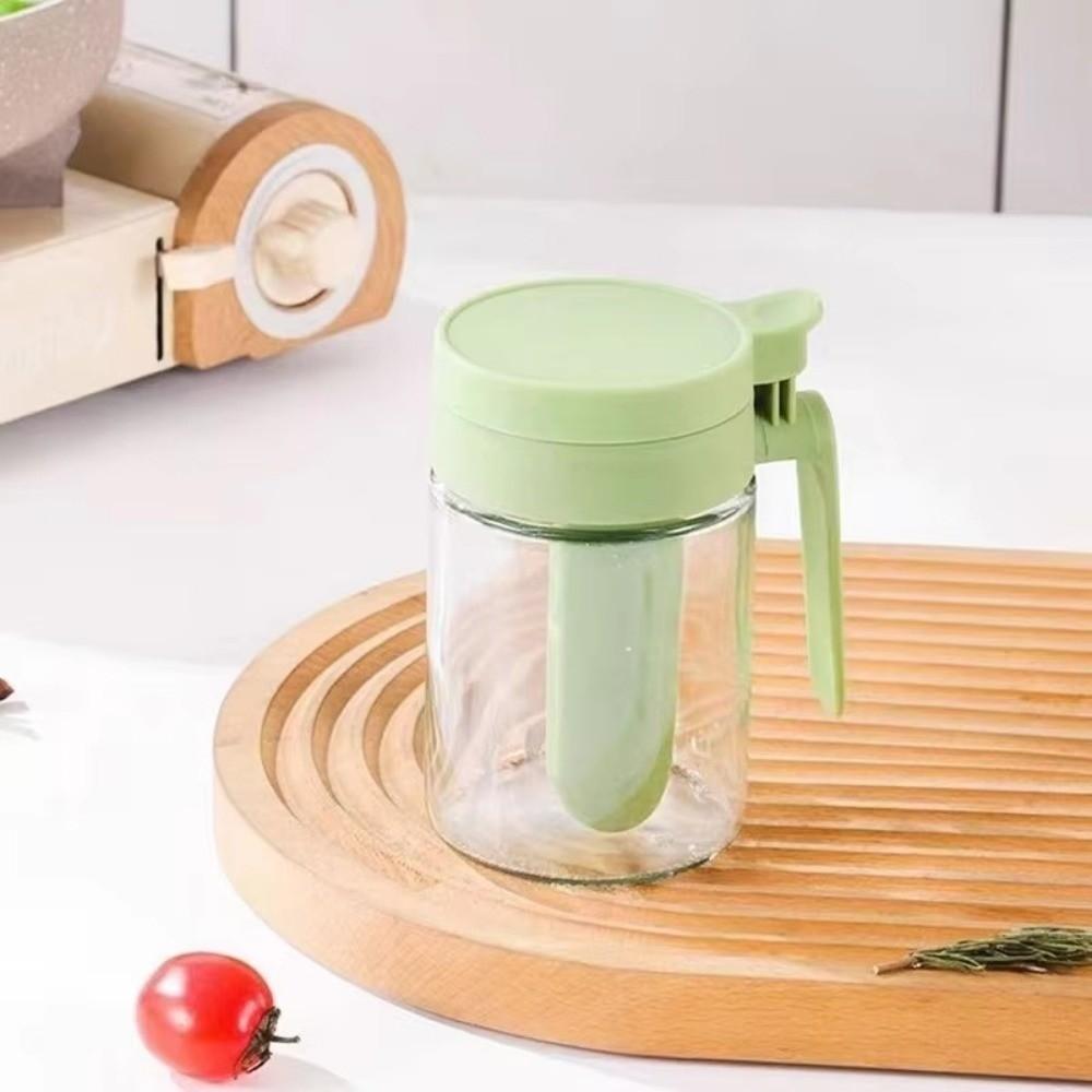 3PCS Sealed Glass Seasoning Can Moisture-Proof Seasoning Jar 2 In 1 Glass Spice Bottle for Kitchen