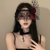 Retro Lace Princess Half Face Mask For Women Vintage Sexy Flower Tied Mask Gothic Party Accessory Masquerade Costume Prop