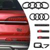 Emblema Griglia Cofano Anteriore Auto Logo 4 Anelli Audi 2016-2023 Badge Bagagliaio Posteriore Decalcomania Per Audi Quarrto Sline Q7 Adesivo Accessori Auto
